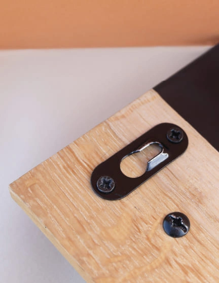 Porte-manteaux chêne et résine noir elementti